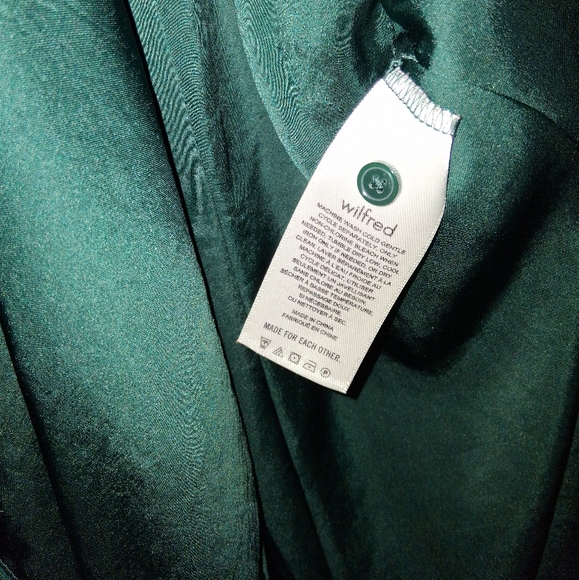 WILFRED Bridgerton Green Satin Dress - Picture 7 of 10